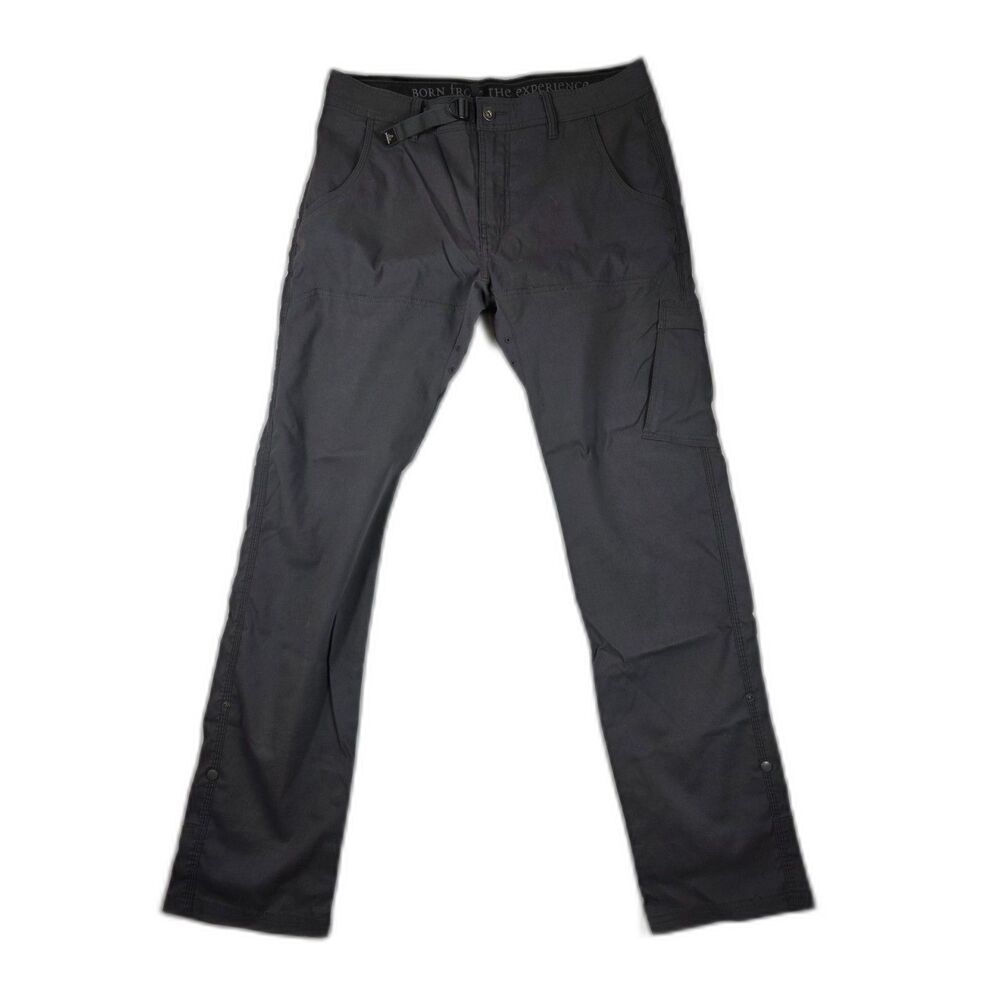 PrAna Zion Hiking Cargo Pants Men's 34x34 Grey Stretch Nylon Climbing Outdoor